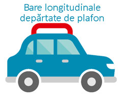 Bare longitudinale auto departate de plafon